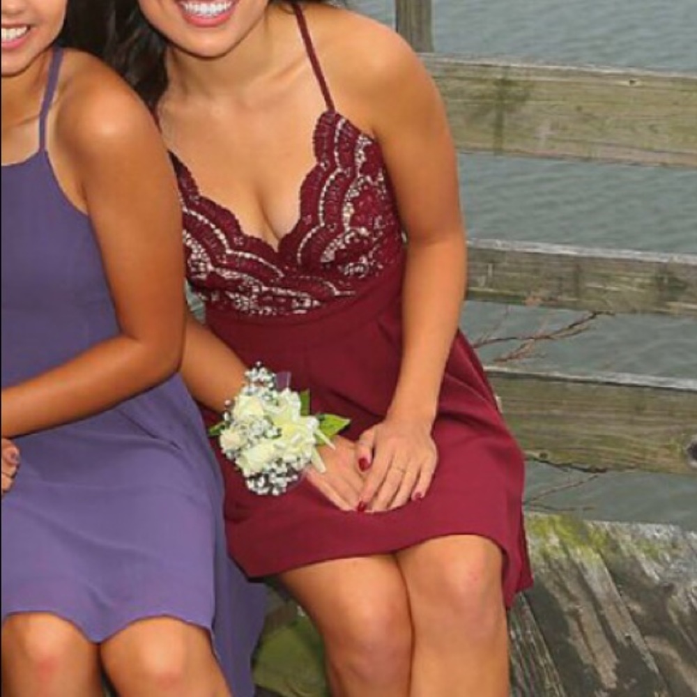 Burgundy Dress